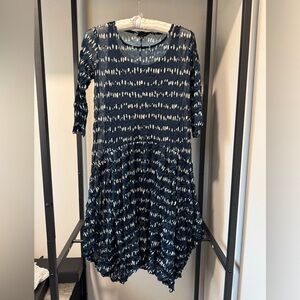 Navy Blue Long Sleeve Dress